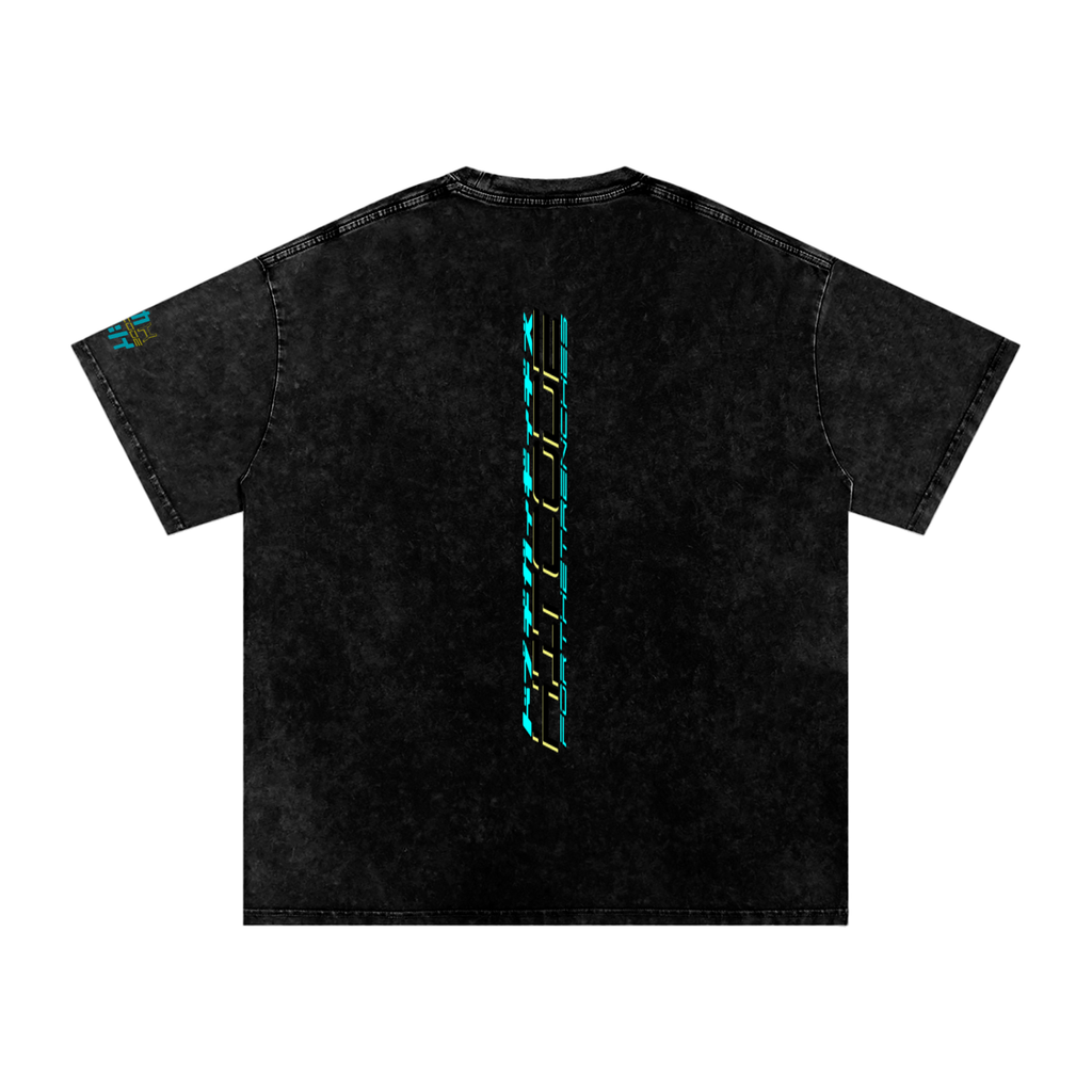 SPCE H0TB0X - Snow Washed Oversized Cotton T-Shirt