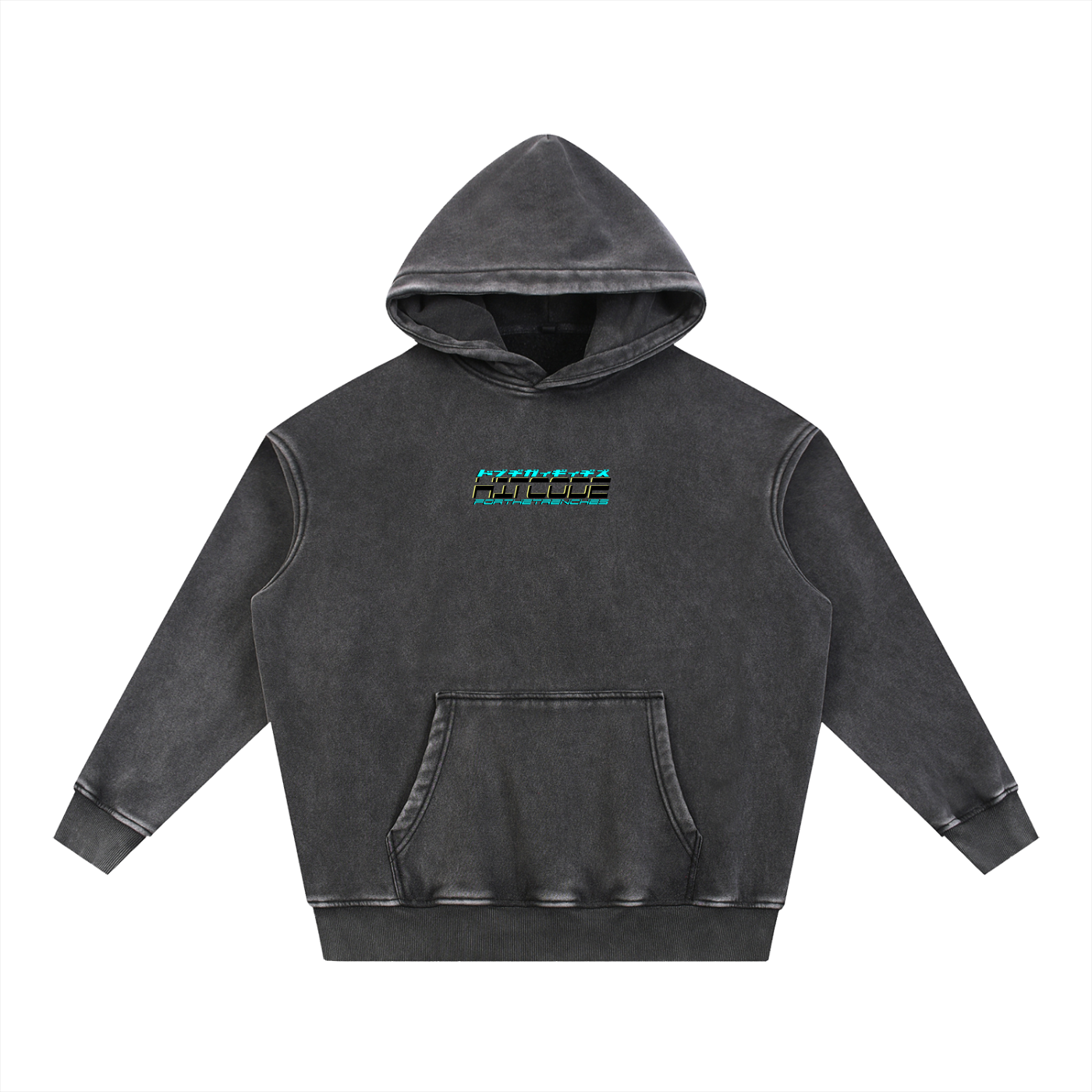 HITCODE- DELIA PULLOVER - Snow Wash Fleece Oversize Hoodie