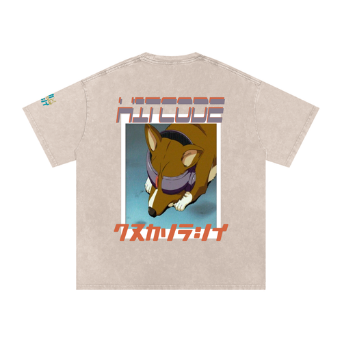 EDEIN - Snow Washed Oversized Cotton T-Shirt