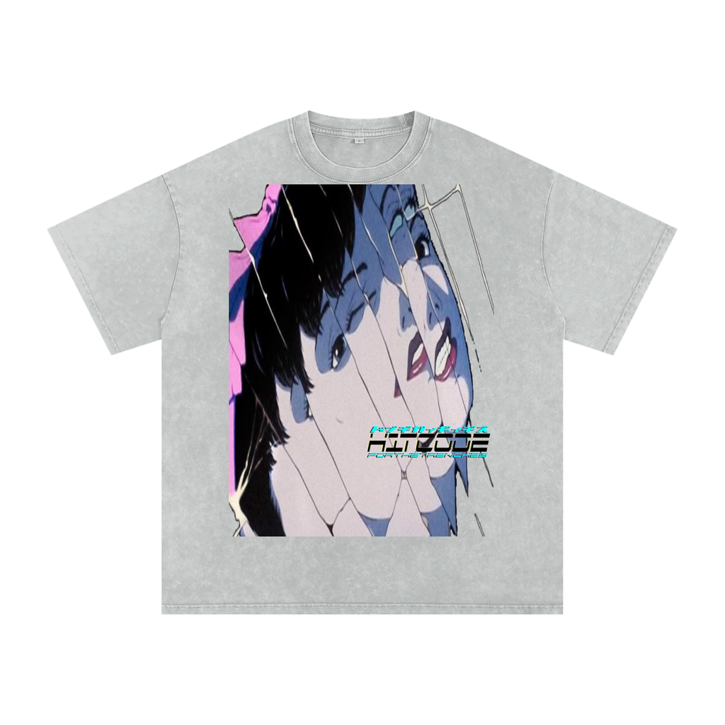 GHXST - Snow Washed Oversized Cotton T-Shirt