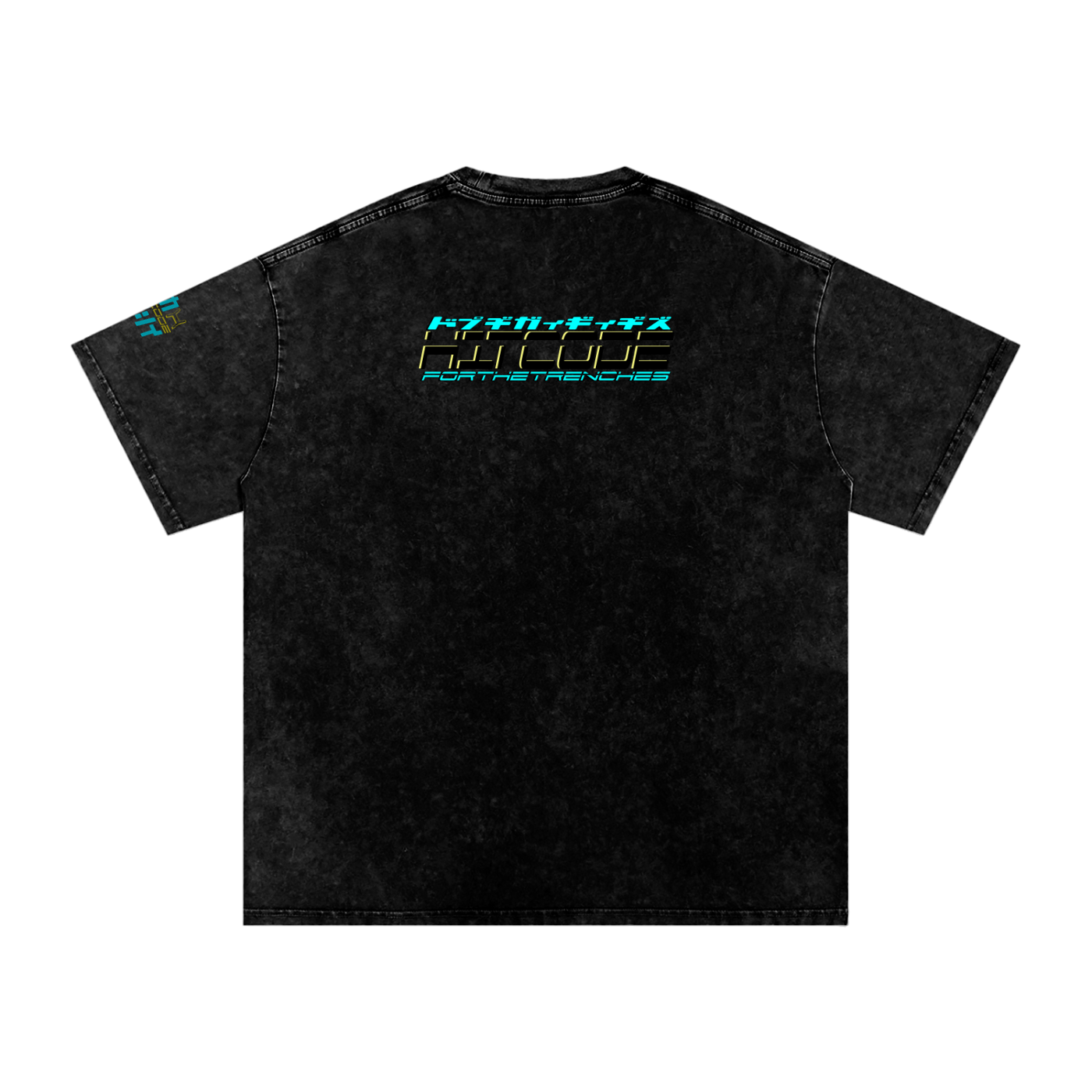 ROTTcode - Snow Washed Oversized Cotton T-Shirt