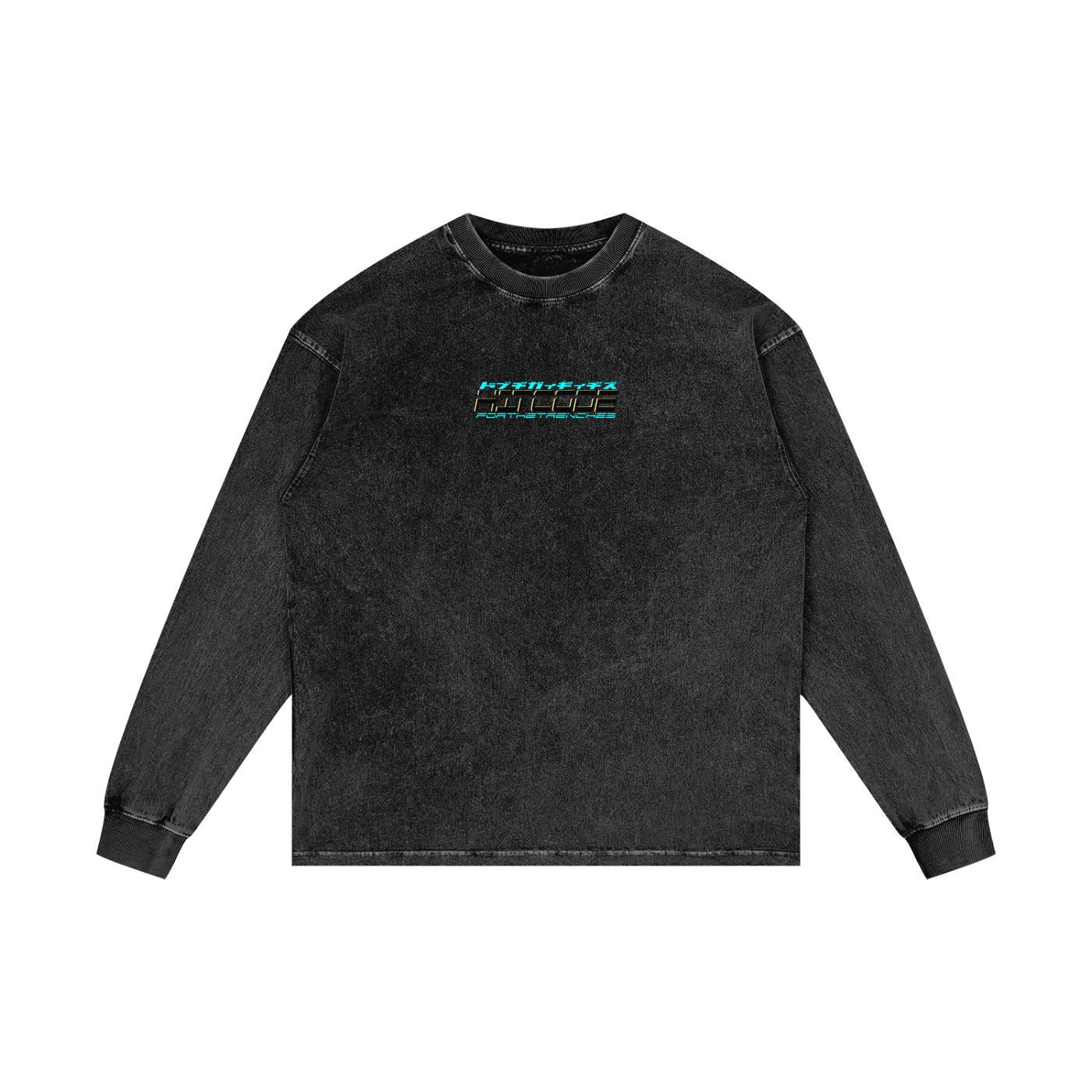 ROTT LS - Acid Wash Oversize Long Sleeve T-Shirt
