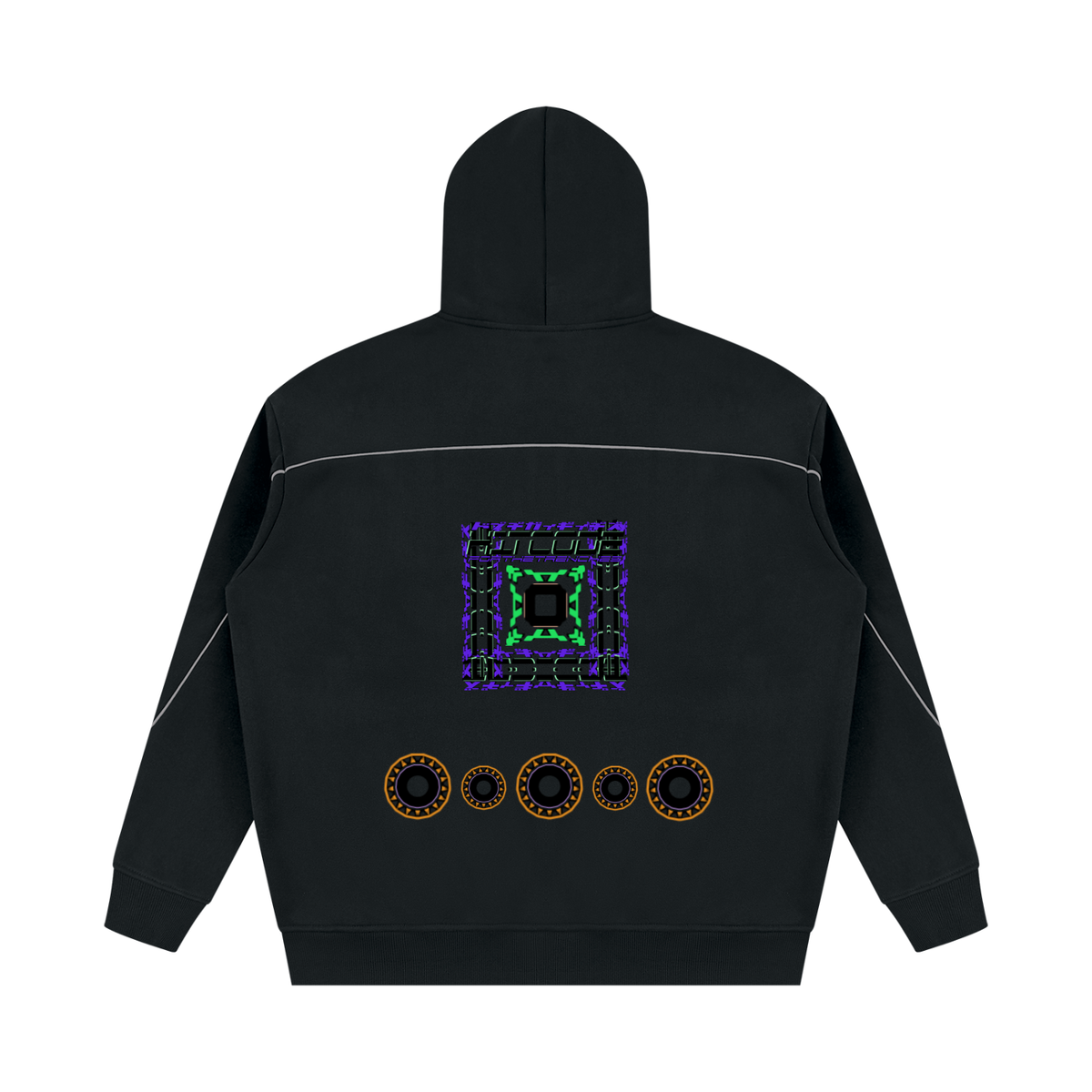 KLD - Oversized Piping Fleece Hoodie
