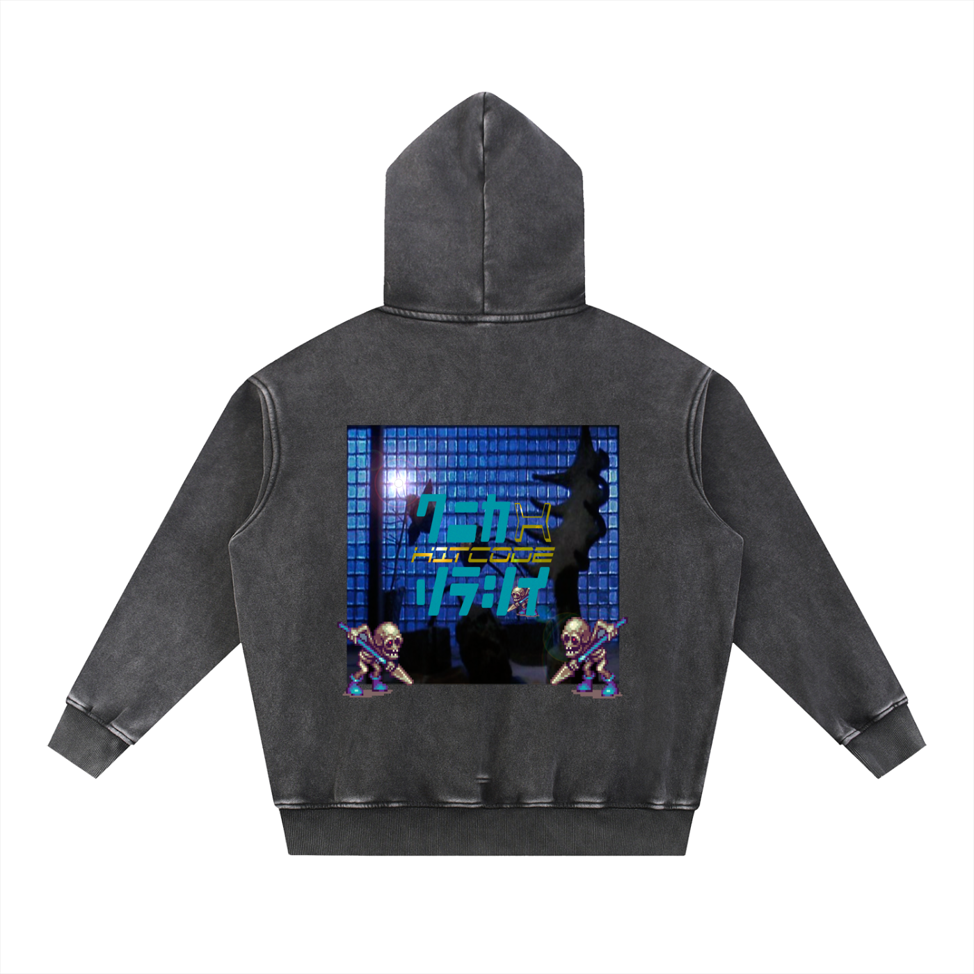 HITCODE- DELIA PULLOVER - Snow Wash Fleece Oversize Hoodie
