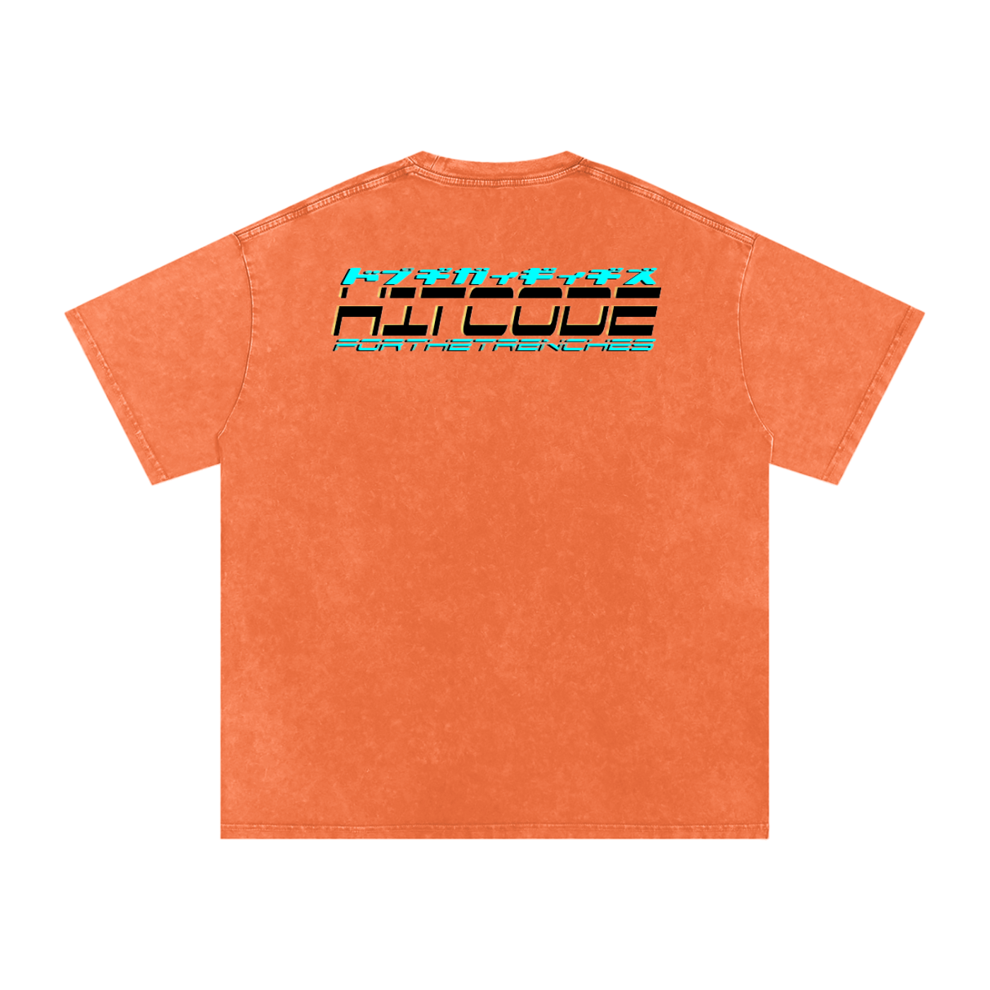 EATORBEEATEN - Snow Washed Oversized Cotton T-Shirt