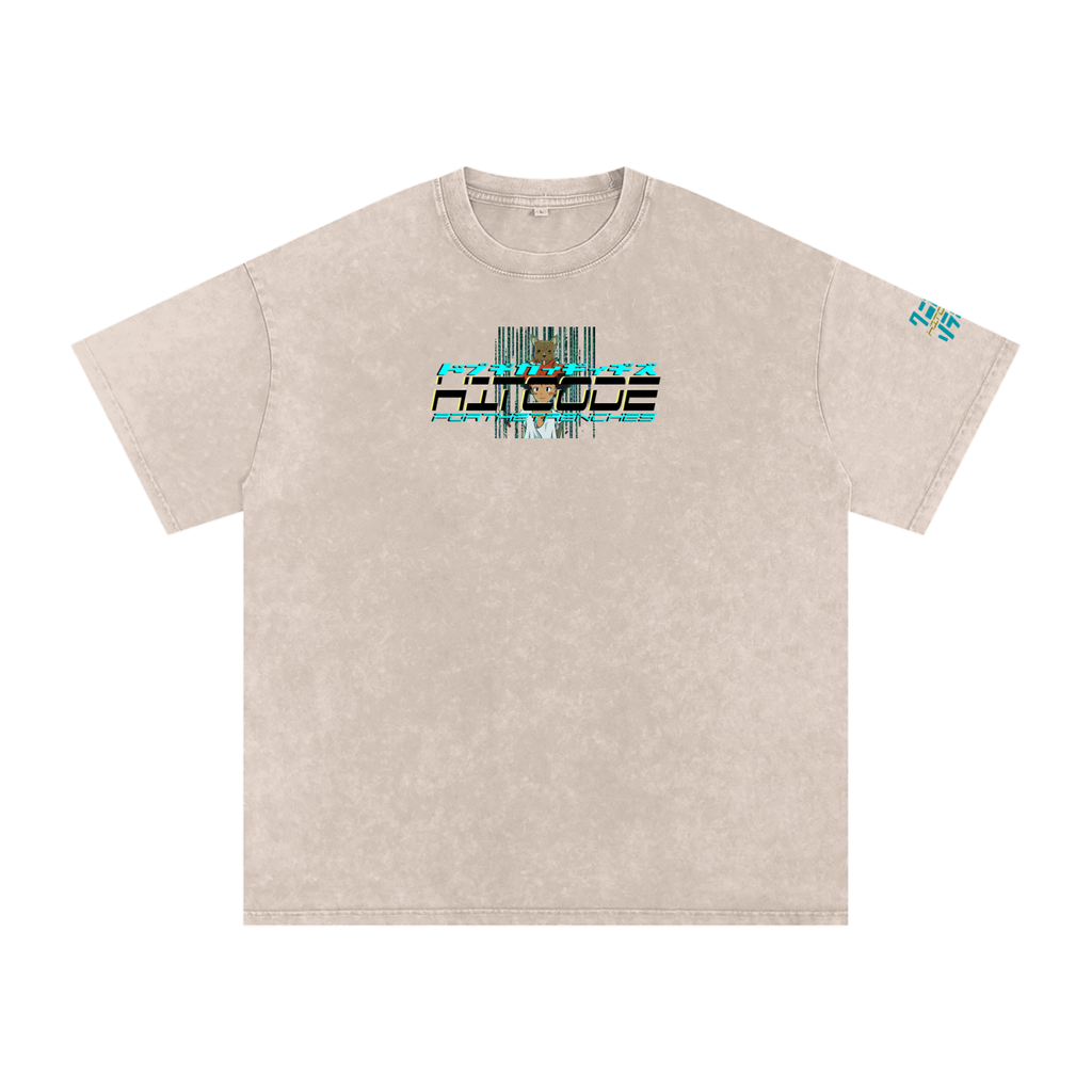 EDEIN - Snow Washed Oversized Cotton T-Shirt