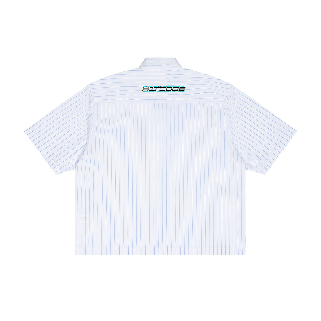 GRWNUP - Unisex Striped Boxy Button-Up Shirt