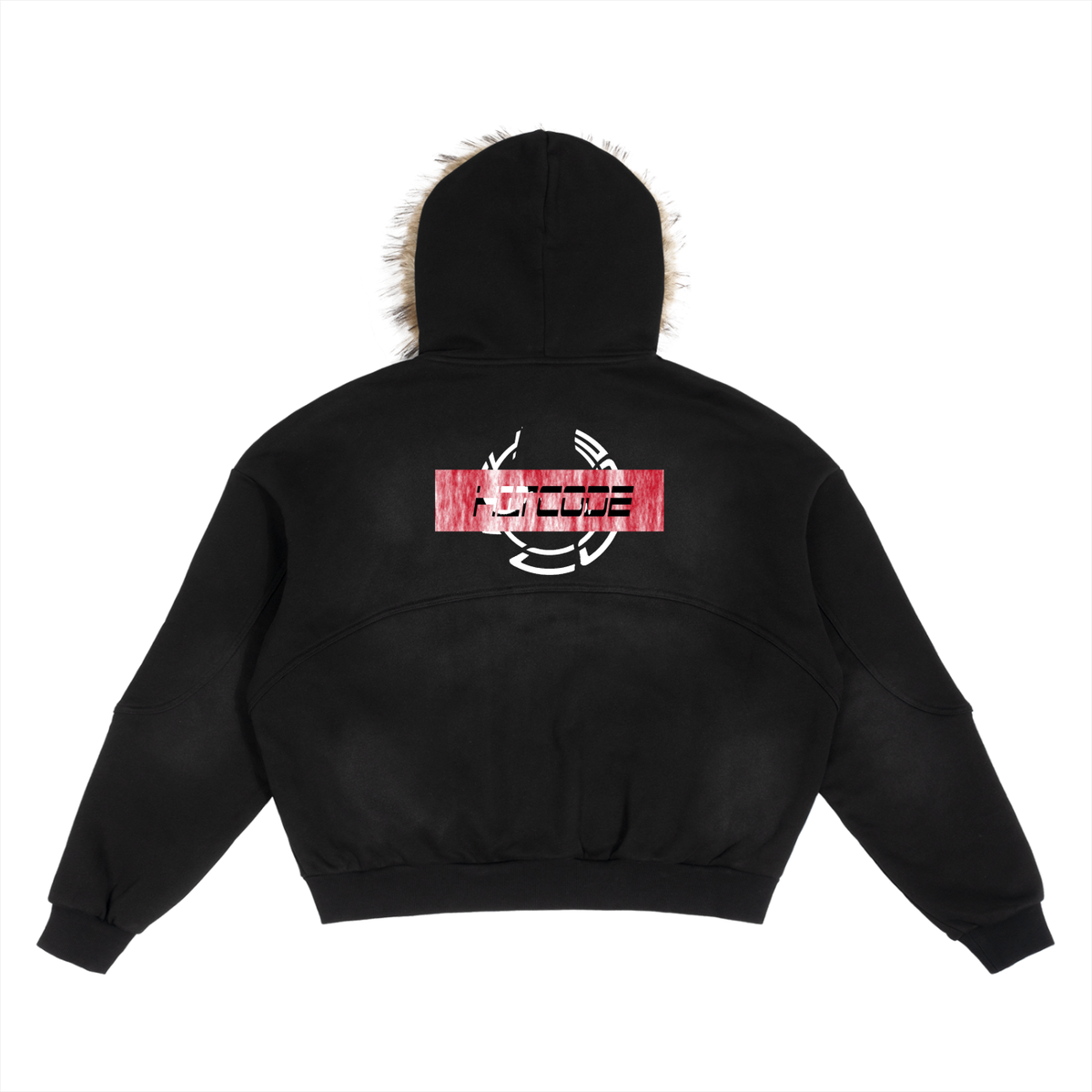 CYK - Sun Fade . Detachable Fur Hoodie